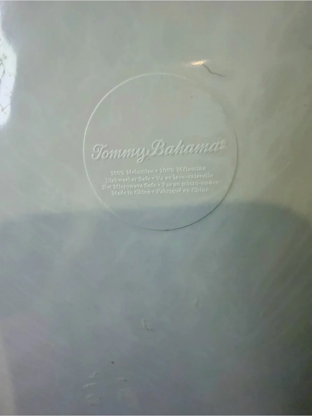 Tommy Bahama 11” Melamine Plates Set of 2 Tropical Lily Floral Shimmer Outdoor